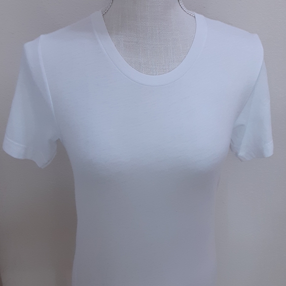 CANVAS, Cotton Rayon Blend, Plain Front, STARBUCKS on sleeve, Twin Tail Siren T - Picture 4 of 8